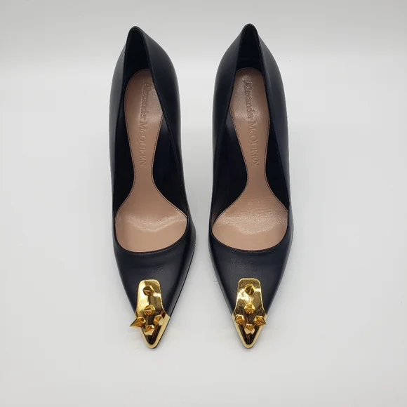 Alexander McQueen Punk Spike leather pumps - Picture 3 of 8